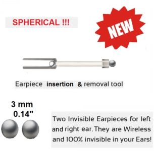 2 Spher. Earpieces And Insertion Removal Tool Index